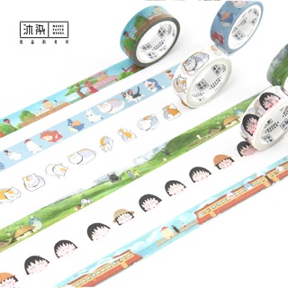 Masking tape พร้อมส่ง⚡️ ลายการ์ตูนญี่ปุ่นน่ารักมาก🌈