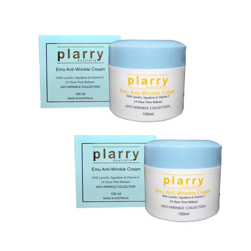 plarry-emu-anti-wrinkle-cream-with-lanolin-squalene-amp-vitamine-100-ml-x-2-กระปุก