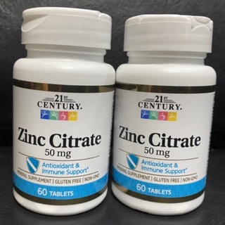 ภาพหน้าปกสินค้า21st century Zinc Citrate ซิงค์ 50mg 60เม็ด ที่เกี่ยวข้อง