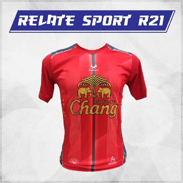 เสื้อกีฬา-แขนสั้น-สกรีน-ช้างทอง-relate-sport-model-r21