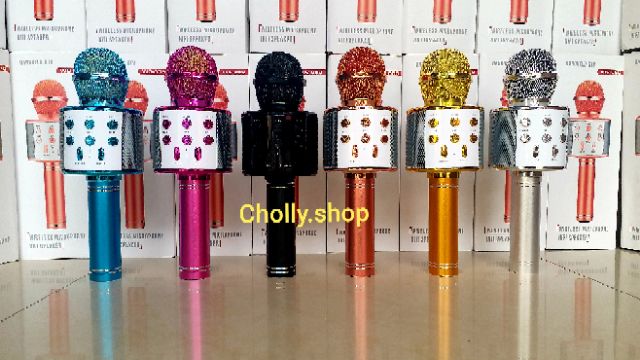 cholly-shop-ราคาถูก-ไมค์คาราโอเกะ-ws-858แบบถอดด้ามได้-เครื่องเล่นคาราโอเกะ-ไมค์บลูทูธ-ไร้สาย-ไมค์โครโฟนคอนเดนเซอร์-ลำโพง