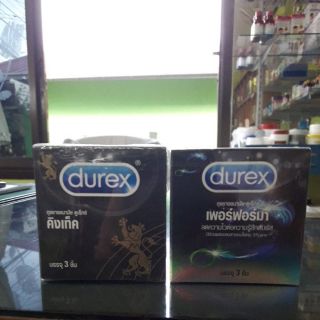 durex ดูเร็กซ์ ถุงยางอนามัย 3 ชิ้น/ กล่อง