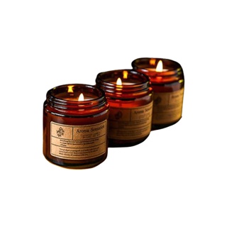 พร้อมส่ง! เทียนหอม เทียนถั่วเหลือง soy candle เทียนน้ำมันหอมระเหย เทียนหอมไขถั่วเหลือง 90-100 กรัม
