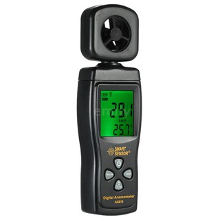 SMART SENSOR Mini Anemometer LCD Digital Wind Speed Meter Air Velocity Temperature Measuring with Backlight