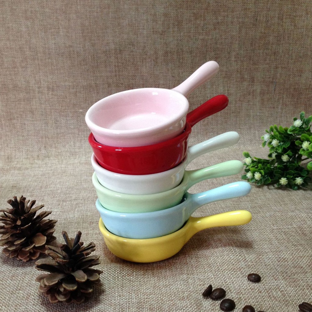 ถ้วยน้ำจิ้ม-เซรามิค-พร้อมที่จับ-ceramic-sauce-dish-with-handle