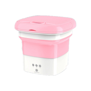 โปรโมชั่น : เครื่องซักผ้า มินิ พกพา ปั้นแห้ง 6.5L พับได้ แถมตะกร้าท่อน้ำทิ้ง foldable mini washing ถังซักผ้ามินิ เครื่องซักผ้าmini