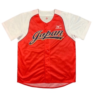 ภาพหน้าปกสินค้าเสื้อเบสบอลทีมชาติ JAPAN Mizuno Size  L ที่เกี่ยวข้อง