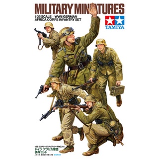 โมเดลประกอบ Tamiya 1/35 TA35314 GERMAN AFRICA CORPS INFANTRY SET