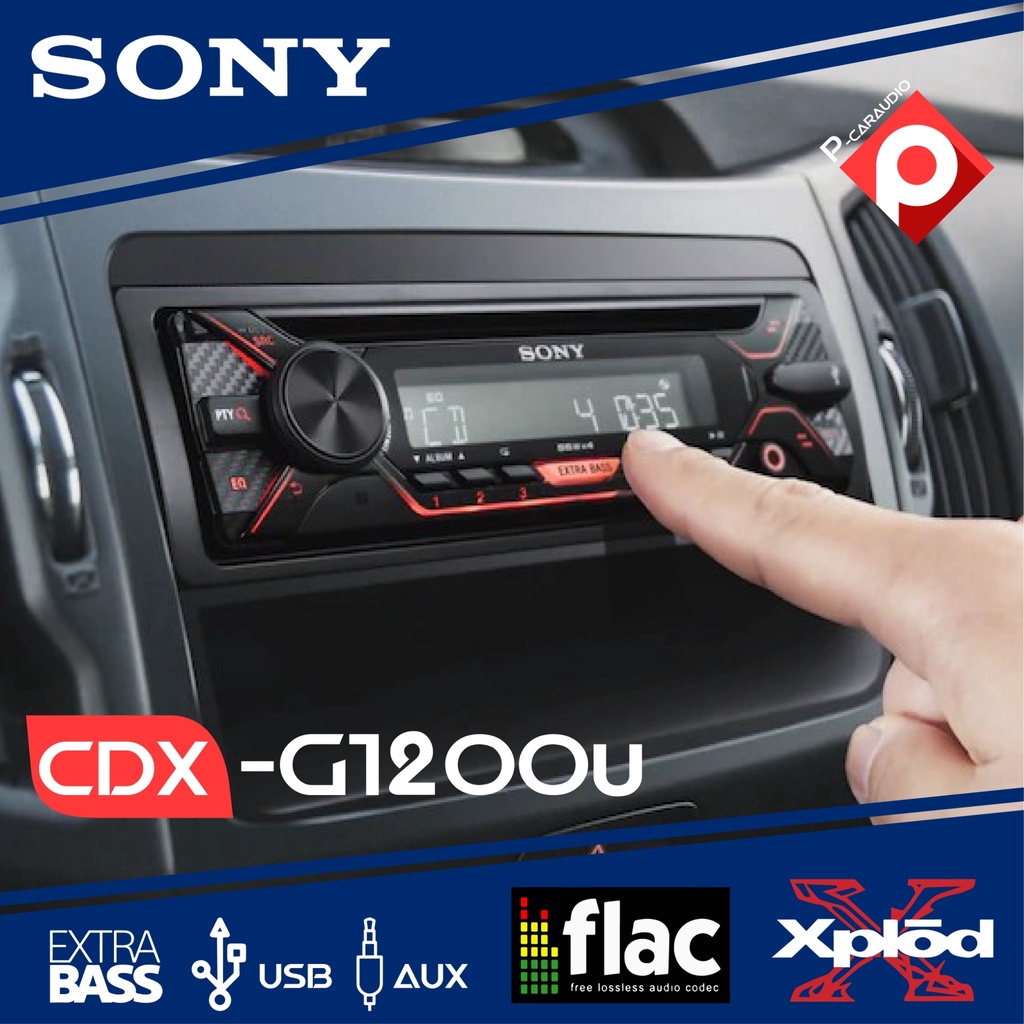 SONY CDX-G1200U วิทยุติดรถยนต์ วิทยุ1DIN CD MP3 USB REMOTE วิทยุ – ซีดี ...