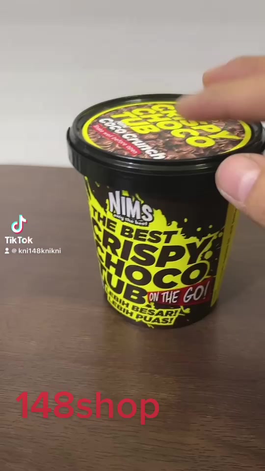 mini-crispy-choco-tub-ทำจากช็อกโกแลต-1ลังมี24กระปุก