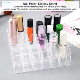 [NE] 24-grid Clear Lipstick Nail Polish Cosmetic Storage Box Organizer Display Stand