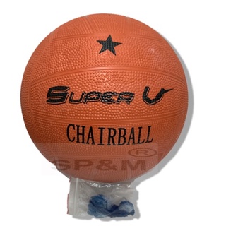 ภาพขนาดย่อของสินค้าแชร์บอล Chairball ยาง สีส้ม Super V
