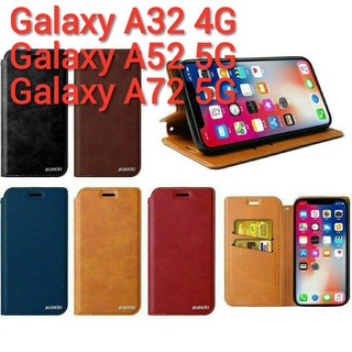 Samsung Galaxy A33 5G/A03/A22 5G/A22 4G/S21/S21Plus/S21Ultra/A32 4G/5G/A52/A72เคสฝาพับแบบแม่เหล็กเปิดปิด เก็บนามบัตรได