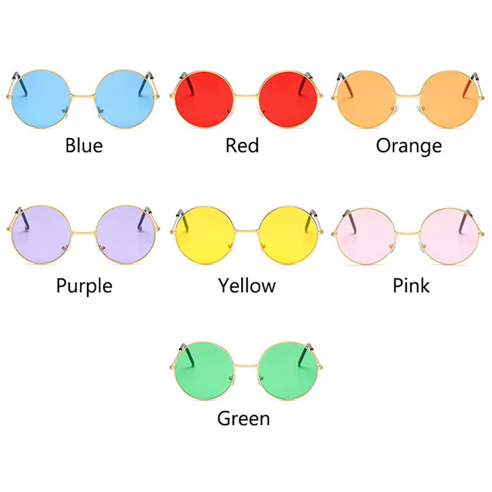 borag-แว่นตากันแดดแฟชั่น-ทรงกลม-สไตล์ฮิปปี้-สําหรับปาร์ตี้