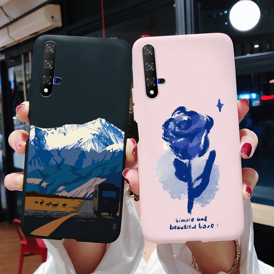 huawei-nova-5t-yal-l21-yal-l61-yal-l71-yal-l61d-เคสโทรศัพท์ซิลิโคน-tpu-นิ่ม-ลายดอกไม้-เนื้อด้าน