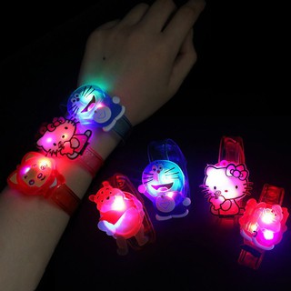 ✨ Kimi ๑ สายนาฬิกาข้อมือ Led ลายการ์ตูนสัตว์ คริสตัลใส เรืองแสง ลําลอง สําหรับเด็กผู้ชาย และเด็กผู้หญิง (สุ่มสี)