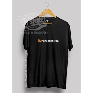 เสื้อยืดโอเวอร์ไซส์เสื้อยืด ผ้าฝ้าย พิมพ์ลาย Kripto PANCAKESWAP BITCOIN BTC COMBED 30S สําหรับผู้ชาย ผู้หญิง - 3 ปีS-3XL