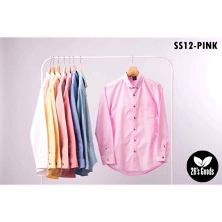 Oxford Shirt - Pink : เสื้อเชิ้ตแขนยาวสีชมพู