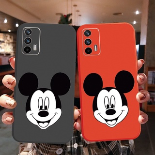 เคสโทรศัพท์มือถือ ขอบสี่เหลี่ยม ลายมิกกี้เมาส์ สีแคนดี้ สําหรับ OPPO A16 A94 A53 A15 A12 AX7 A52 A72 A92 A74 A54 5G