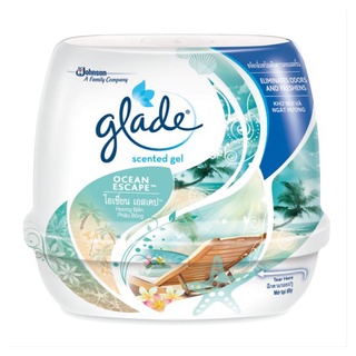 เกลดเซ็นท์เต็ด เจลหอมปรับอากาศ กลิ่นโอเชี่ยนเอสเคป 180 กรัม Glade Scented Gel Air Freshener Ocean Escape 180g