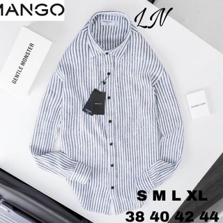 เสื้อ​เชิ้ต​คอปก​ MANGO