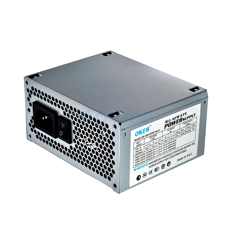 อุปกรณ์จ่ายไฟ POWER SUPPLY Oker Micro 500W Mini ITX(EB500) Shopee