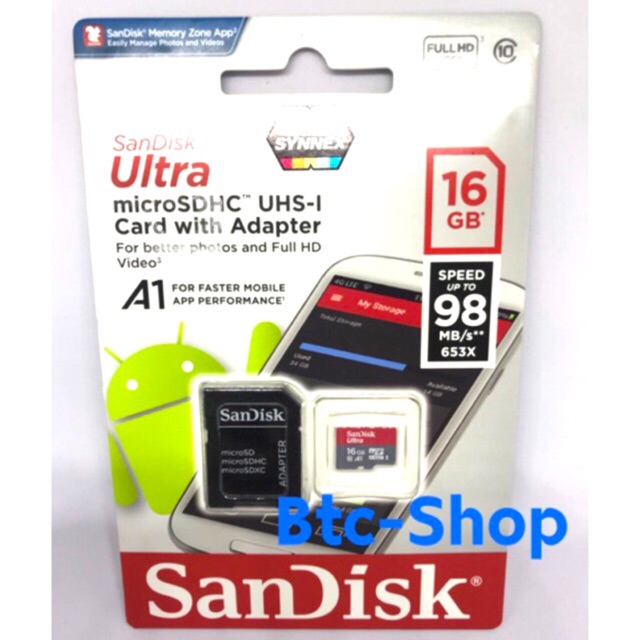 sandisk-ultra-micro-sd-16gb-class-10-98mb-s-ประกันของ-synnex-memmory-card