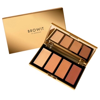 (ล๊อตใหม่)คอนทัวร์ไฮไลท์น้องฉัตร BROWIT BY NONGCHAT - Hilight&amp;Contour Pro palette ✨