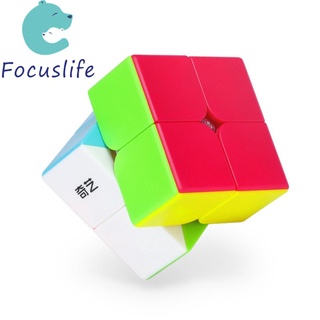 Qiyi สติกเกอร์รูบิคปริศนา 2X2 Magic Cube 2 By 2 Cube ความเร็ว 50 มม. สําหรับของขวัญวันเกิด ฮาโลวีน คริสต์มาส