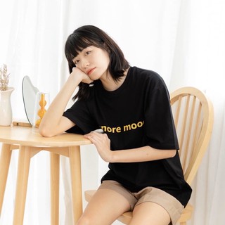 97X - black IGNORE MOOD | เสื้อยืด T-shirt oversize โอเวอร์ไซส์