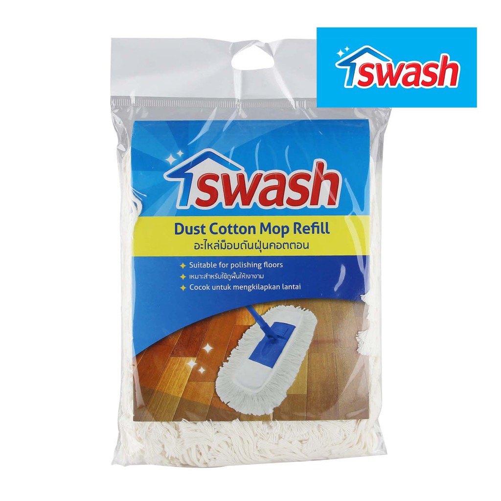 SWASH Dust Cotton Mop Refill สวอช อะไหล่ม็อบดันฝุ่นคอตตอน ผ้าม็อบ ม๊อบ ...
