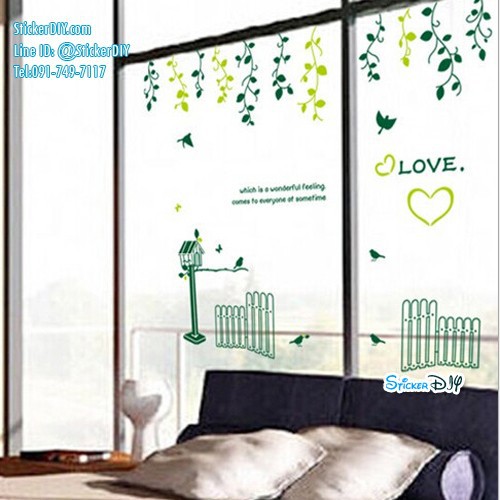 sale-transparent-wall-sticker-สติ๊กเกอร์ติดผนัง-wonderful-feeling-กว้าง130cm-xสูง115cm