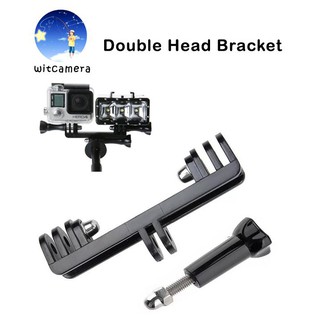 Double Head Bracket Joint mount Adapter Converter for GoPro Hero LED Light ตัวยึดอะแดปเตอร์สำหรับฮีโร่ GoProและLED Light
