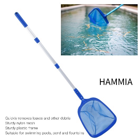 hammia-สระว่ายน้ํา-พร้อมก้านยืดหดได้-สําหรับทําความสะอาดพื้นผิวสระว่ายน้ํา-อ่างน้ําร้อน-น้ําพุสปา-pool-skimmer