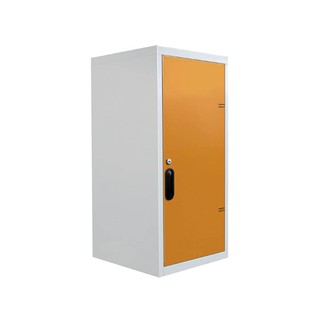 ตู้เอกสาร ตู้เหล็กบานเปิดทึบ KIOSK UDB-1 OR สีขาว/ส้ม เฟอร์นิเจอร์ห้องทำงาน เฟอร์นิเจอร์และของแต่งบ้าน CABINET STEEL UDB
