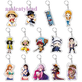 Aasleaty ใหม่ พวงกุญแจ ลายการ์ตูนอนิเมะ One Piece Luffy Zoro Sanji คลาสสิก ของขวัญ สําหรับเก็บสะสม