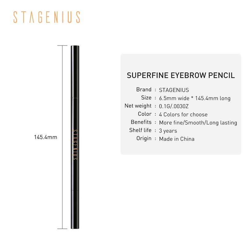 ภาพสินค้าStagenius ดินสอเขียนคิ้ว พร้อมแปรง กันน้ำและกันเหงื่อ จากร้าน pinkflash.th บน Shopee ภาพที่ 9