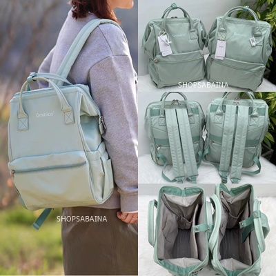 ภาพหน้าปกสินค้าQminica Laptop & Travel Backpack กระเป๋าเป้สะพายหลัง กันน้ำ ( Waterproof oxford fabric ) จากร้าน shopsabaina บน Shopee