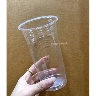 แก้ว 22 ออนซ์ / 20 ออนซ์ เรียบใส ปาก95 mm.PP ราคาถูก (100ใบ)