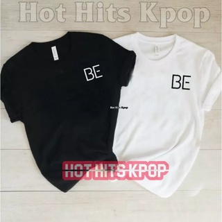 เสื้อยืดคอกลมเสื้อยืดแขนสั้น พิมพ์ลายโลโก้ Kpop BTS BE ขนาดเล็ก ไซซ์ M L XL สําหรับผู้ชาย และผู้หญิงS-4XL