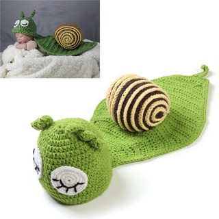 ภาพหน้าปกสินค้าINN❤ Baby Snail Photography Prop Newborn Girls Boys Birthday Party Knit Costume ที่เกี่ยวข้อง