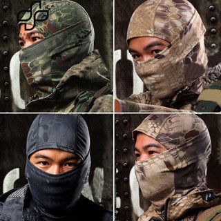 คนกลางแจ้งคอ Snood คอเต็มไปด้วยหน้ากากใบหน้ายุทธวิธี Balaclava Python Hoody