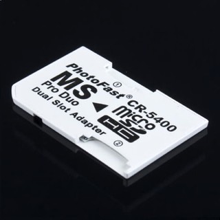 อะแดปเตอร์ CR-5400 photofast Micro SD SDHC TF Card To MS Memory PRO Duo Dual Slot