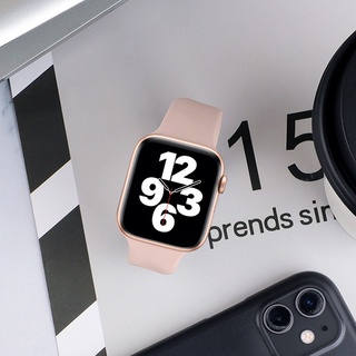 สินค้า สายนาฬิกาข้อมือซิลิโคนสําหรับ Smart Watch Band 7 45มม. 41มม. 44มม. 40มม. 38มม. 42มม. 7 6 5 4 3 Se