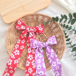 #พร้อมส่ง/โบว์ผ้าผูกผมงานแฮนด์เมด/โบว์ผ้าลายจุด/โบว์ผูกผม/hair ribbon/ผ้าคาดผม/ผ้าผูกผมลายดอกไม้/ผ้าผูกผม