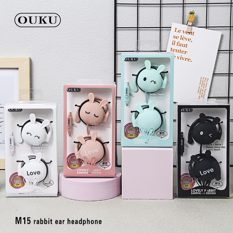 new-ouku-m15-หูฟังการ์ตูน-หูฟังลายการ์ตูนน่ารัก-หูฟังเสียงดี-หูฟัง-small-talk-หูฟังเสียงดี