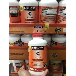 Kirkland VitaminC​ 1,000mg 🍊พร้อมส่ง🍊วิตามินซีเคริกแลนด์ ก1,000มิลลิกรัม EXP. .07/25 มีสินค้าพร้อมส่งจร้า