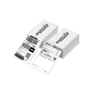 BARIGAN-(100x150mm500แผ่น) กระดาษความร้อนสติ๊กเกอร์ Thermal Sticker Label สำหรับเครื่องปริ้นความร้อน
