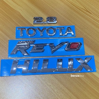 โลโก้ 2.8 Toyota Revo Hilux ติดรถรุ่น Toyota Revo ราคายกชุด 4 ชิ้น