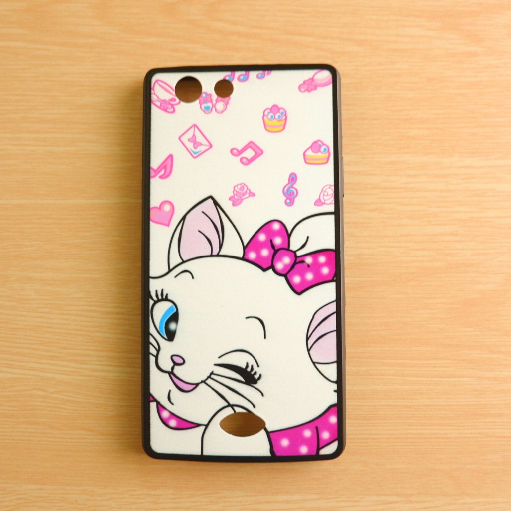 oppo-neo5s-joy5-เคสขอบนิ่มเส้นนูน-การ์ตูน